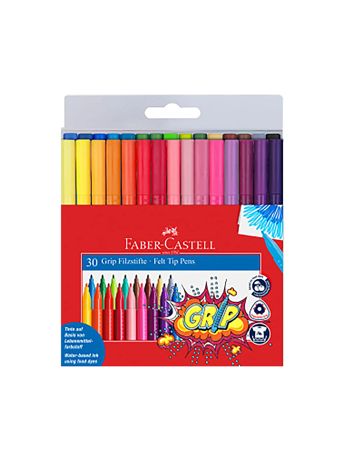 FABER-CASTELL | Grip Filzstift, 30er Etui | 